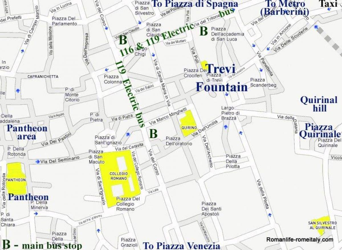 Rim restorani - karta restorana Rima (Lazio - Italija)